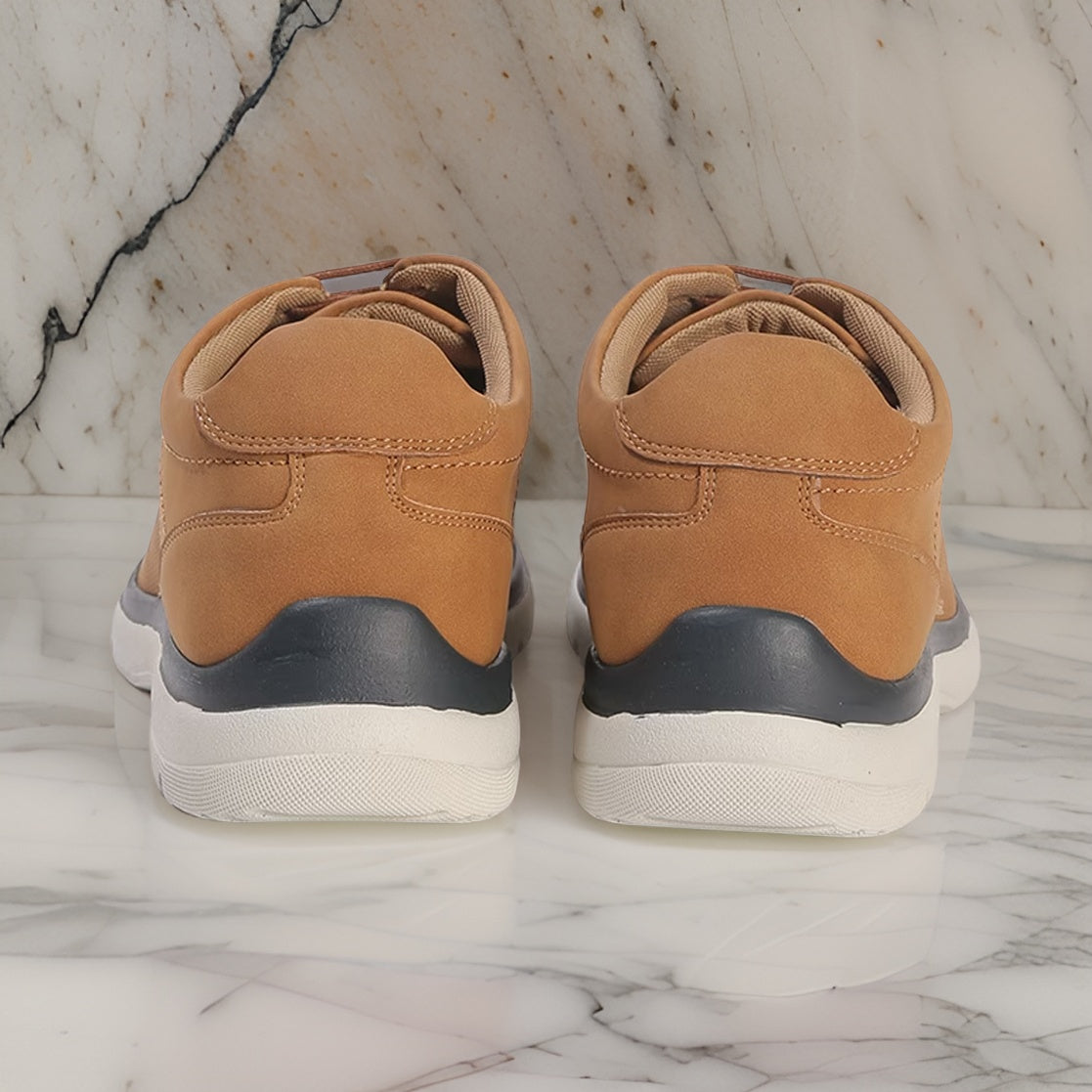 Khaki Brown Formal Sneakers