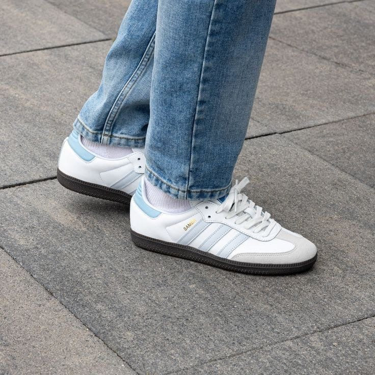 ADI. Samba Sky Blue Leather