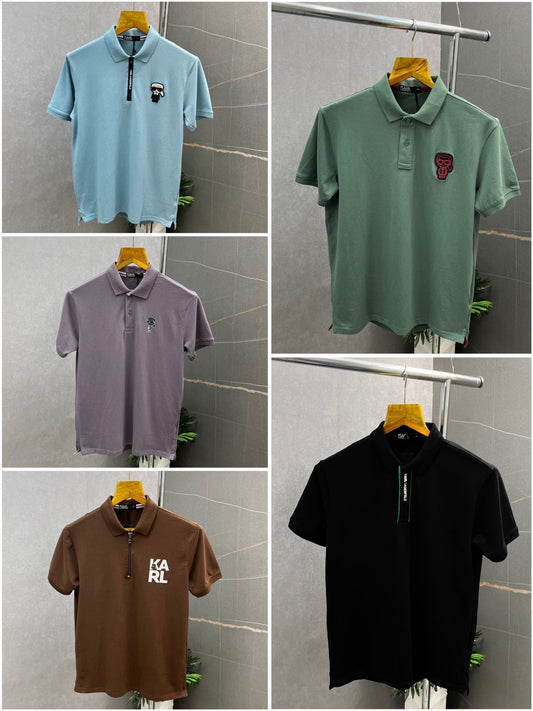 Krl Lagerfeld Polo Neck Tshirts