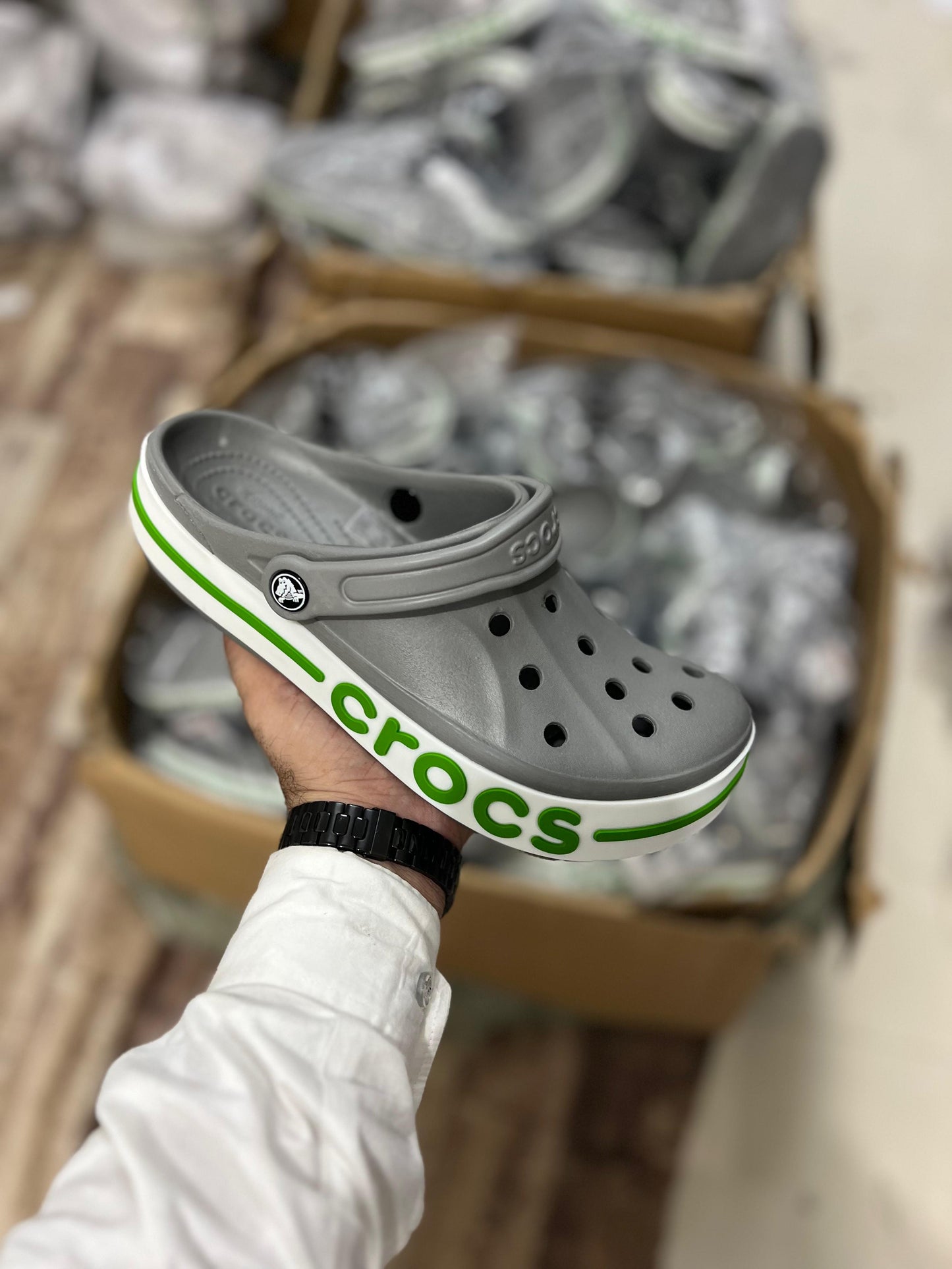 Crocs Bayaband Clog Grey Green