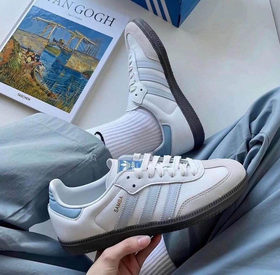 ADI. Samba Sky Blue Leather