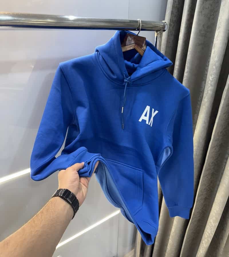Arman i Exchange Blue Logo Print Imported Premium Hoodie
