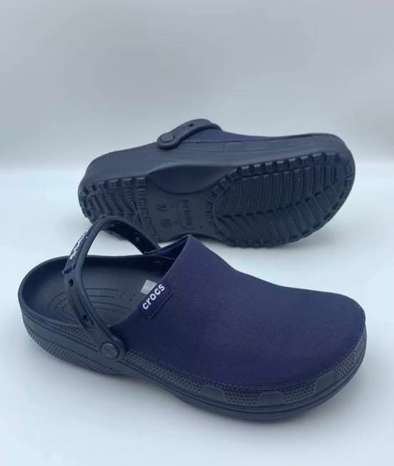 Classic Crafted Navy Blue Casual Wear Clogs