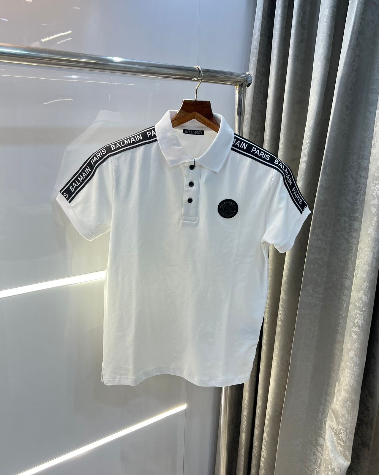 Bal. Paris Brand Polo T-shirt