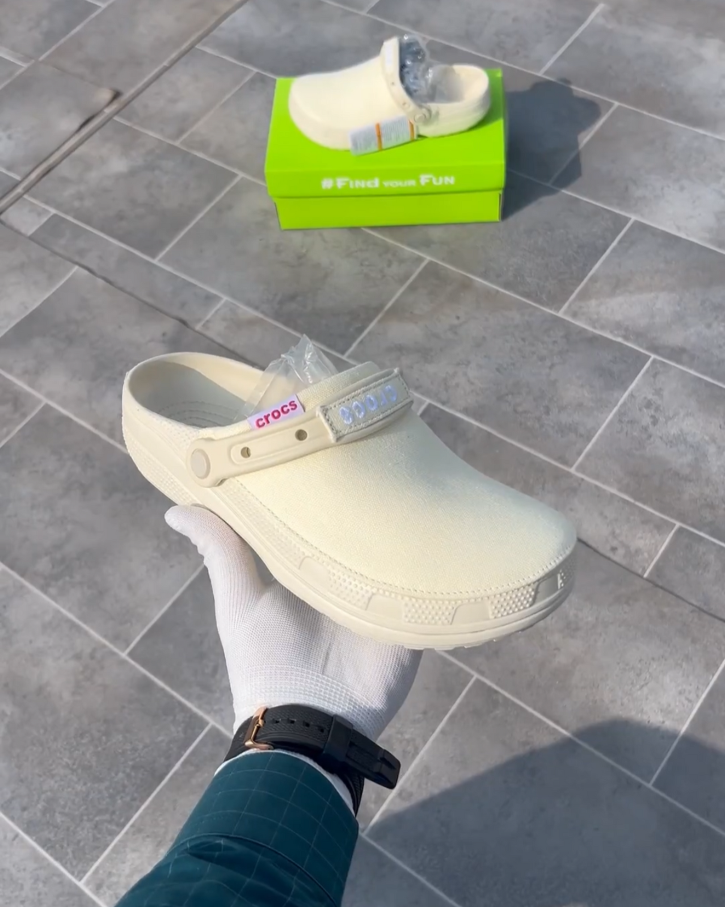 Classic Crafted Cream Casual Wear Clogs