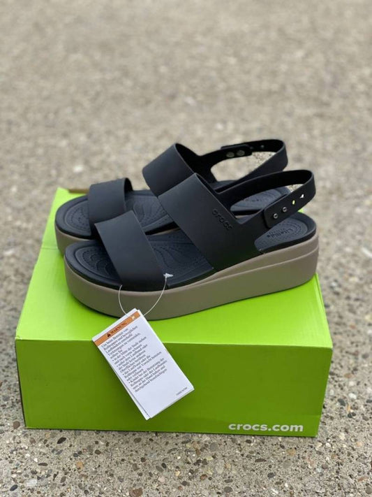 Women Crocs Brooklyn Sling Black Sandal