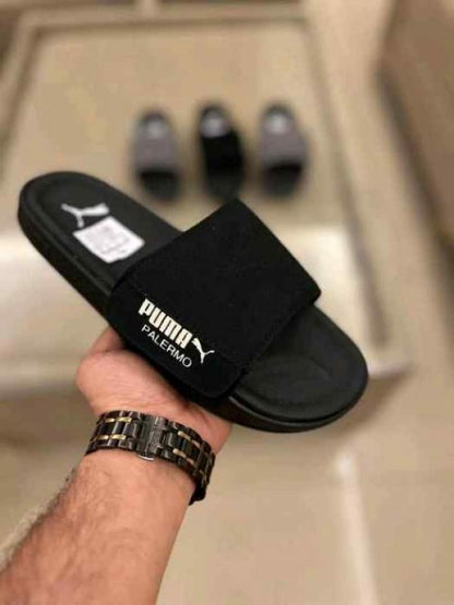 PM.Leadcat Palermo Foil Black Slides
