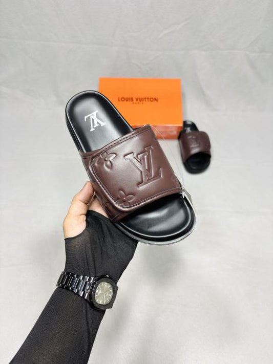LV Miami Mule Brown Flip Flop