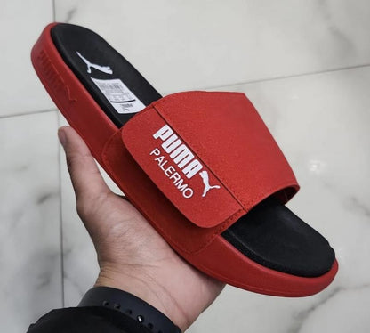 PM.Leadcat Palermo Foil Red Slides